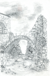 Arch at the castle of Potštejn